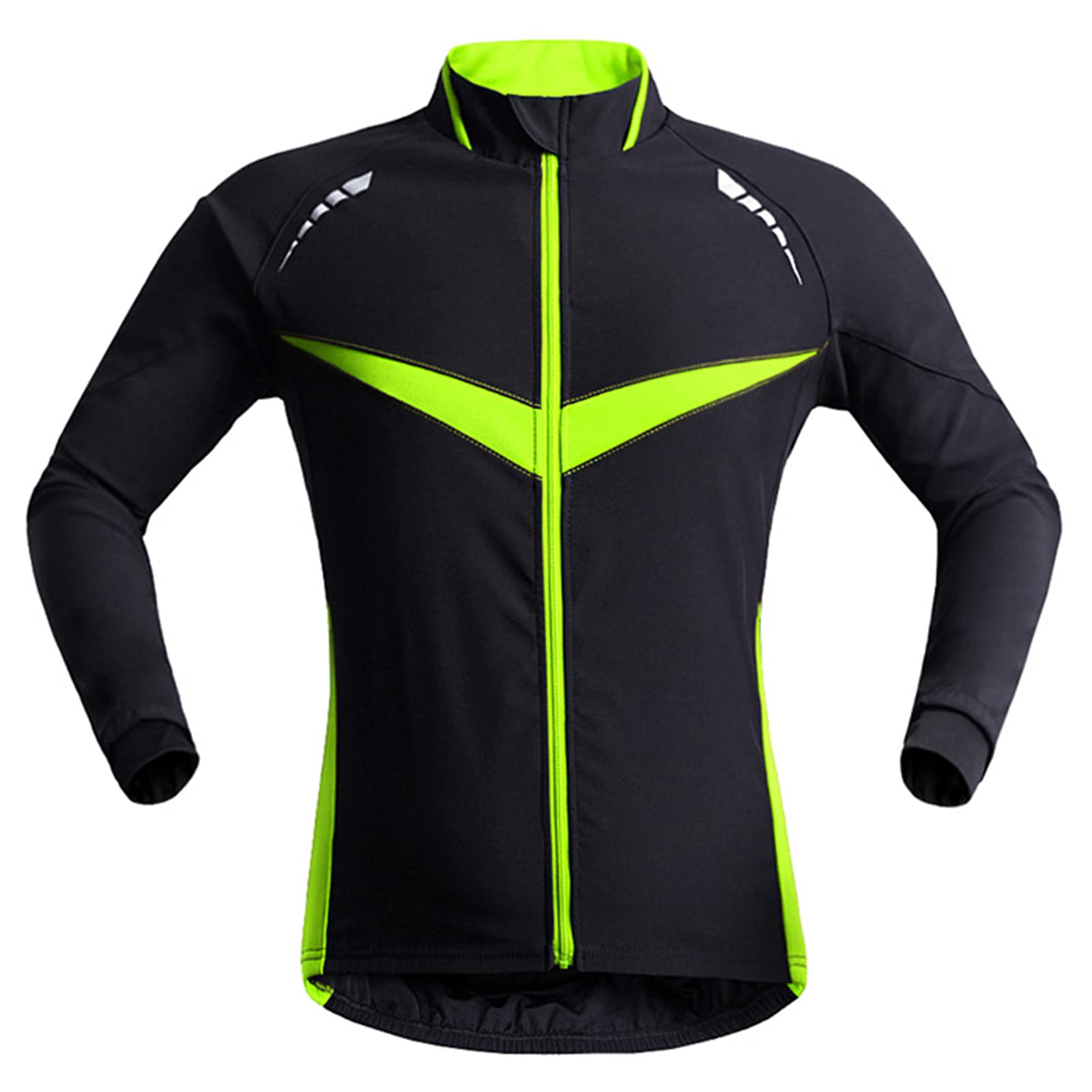Chaqueta Cclismo Hombre Invierno Resistente al Viento Transpirable Cálida Impermeable Chaqueta Abrigo Reflectante para Ciclismo, Chaquetas de Bicicleta MTB