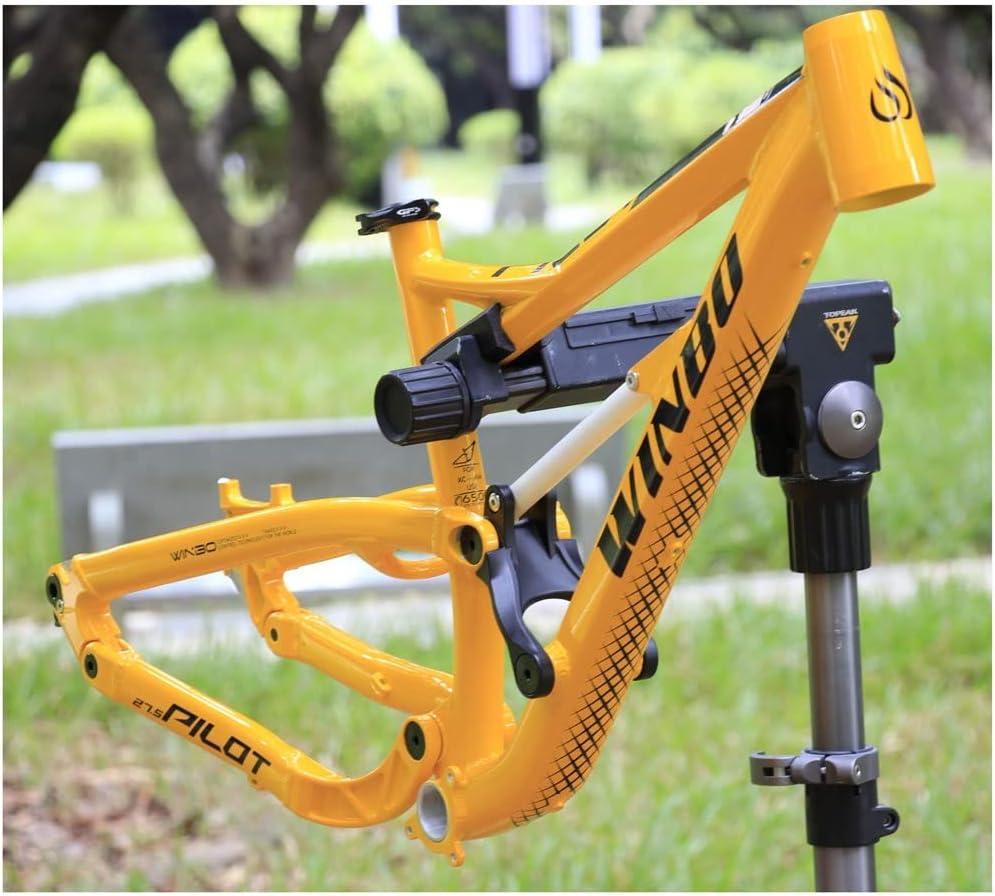 Suspension Bike Frame DH/XC/AM 26er/27.5er Mountain Bike Frame 16.5'' Thru Axle 12 * 142mm Aluminium Alloy Frame Disc Brake(Orange)