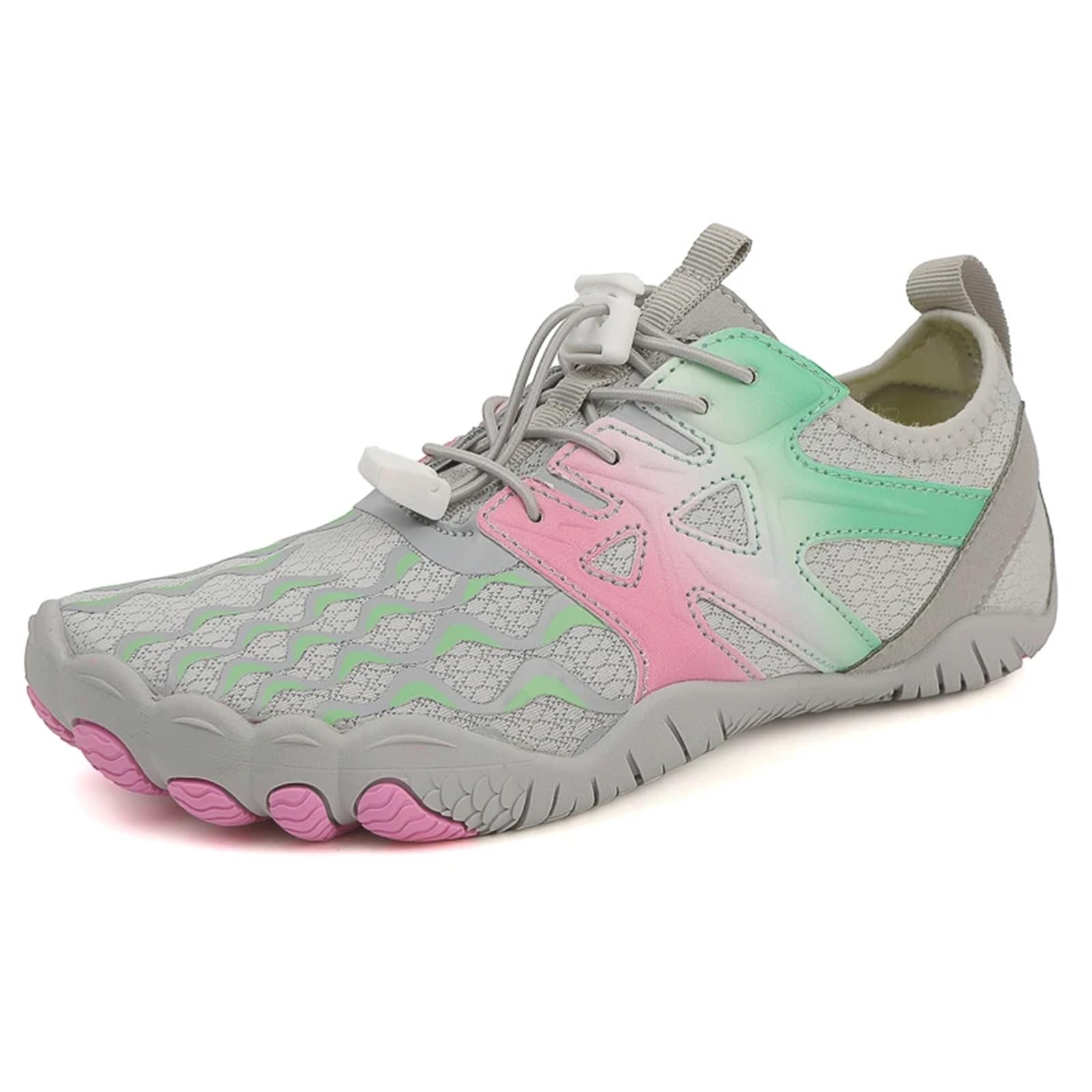 Scarpe da Acqua da Uomo E da Donna, Colorate, Ad Asciugatura Rapida, Antiscivolo, A Cinque Dita, for attività All'aperto, Nuoto, A Piedi Nudi, Scarpe da Acqua(Grey,40)