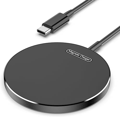 Cargador inalámbrico magnético compatible con cargador MagSafe para iPhone 1515 pro15 pro max1414 pro14 Plus1313 pro13 pro max12 pro max, cargador