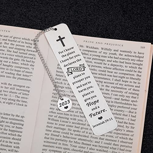 Marcador de livro para presentes de formatura de 2023 para mulheres e homens, universidade, universi