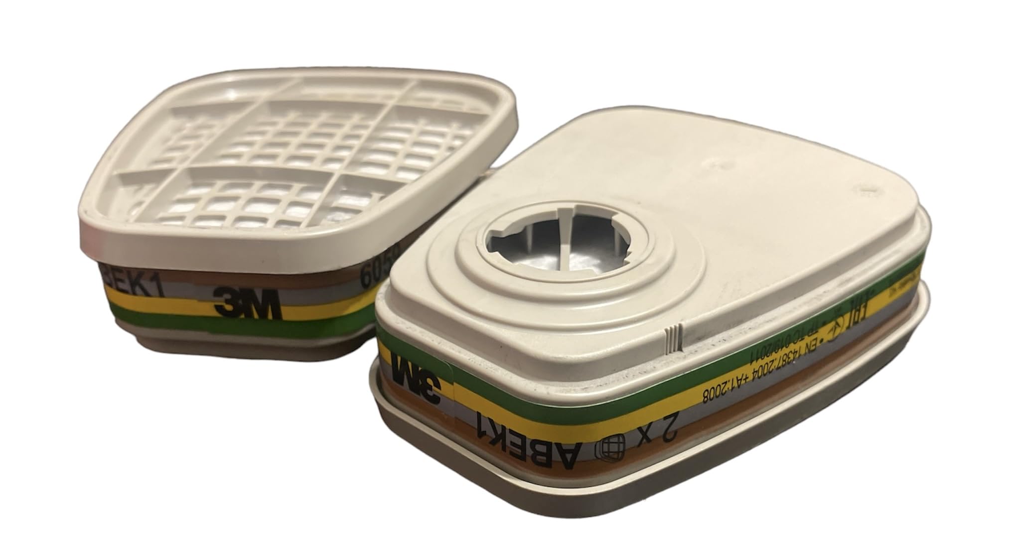 Organiczny filtr oparów 3M™ 6059, ABEK1 do serii 6000 i 6500, 4 opakowania po 2 sztuki w pudełku.