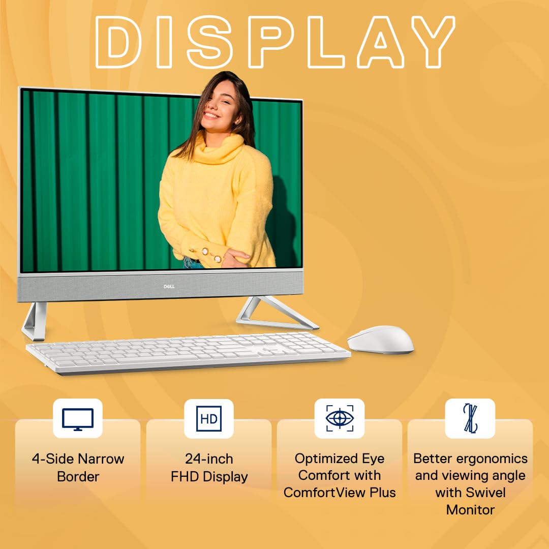 Dell All in One Inspiron 5415, AMD Ryzen 5-7530U/8GB/512GB/23.8