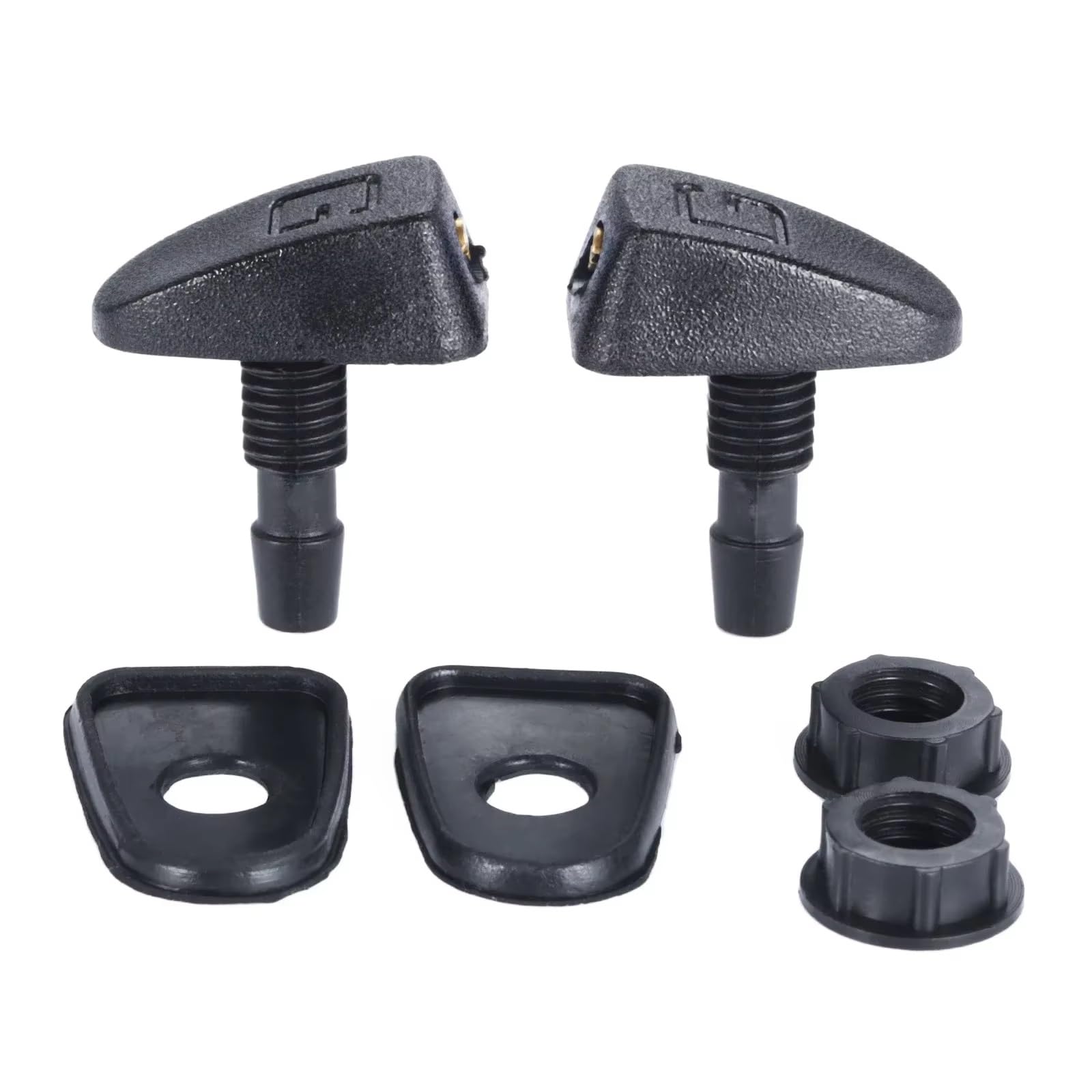 Acarking One Color Car Windshield Sprayer 2Pcs Universal Auto Front Windshield Windscreen Washer Jets Nozzles Water Fan Spout Cover Washer Outlet Wiper Nozzle