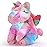 Athoinsu Rainbow Musical Light up Unicorn Stuffed Animal Soft Furry Plush Toy with LED Night Lights Children\'s Day Birthday Valentine\'s Day Gifts for Kids Toddler Girls,12\'\'
