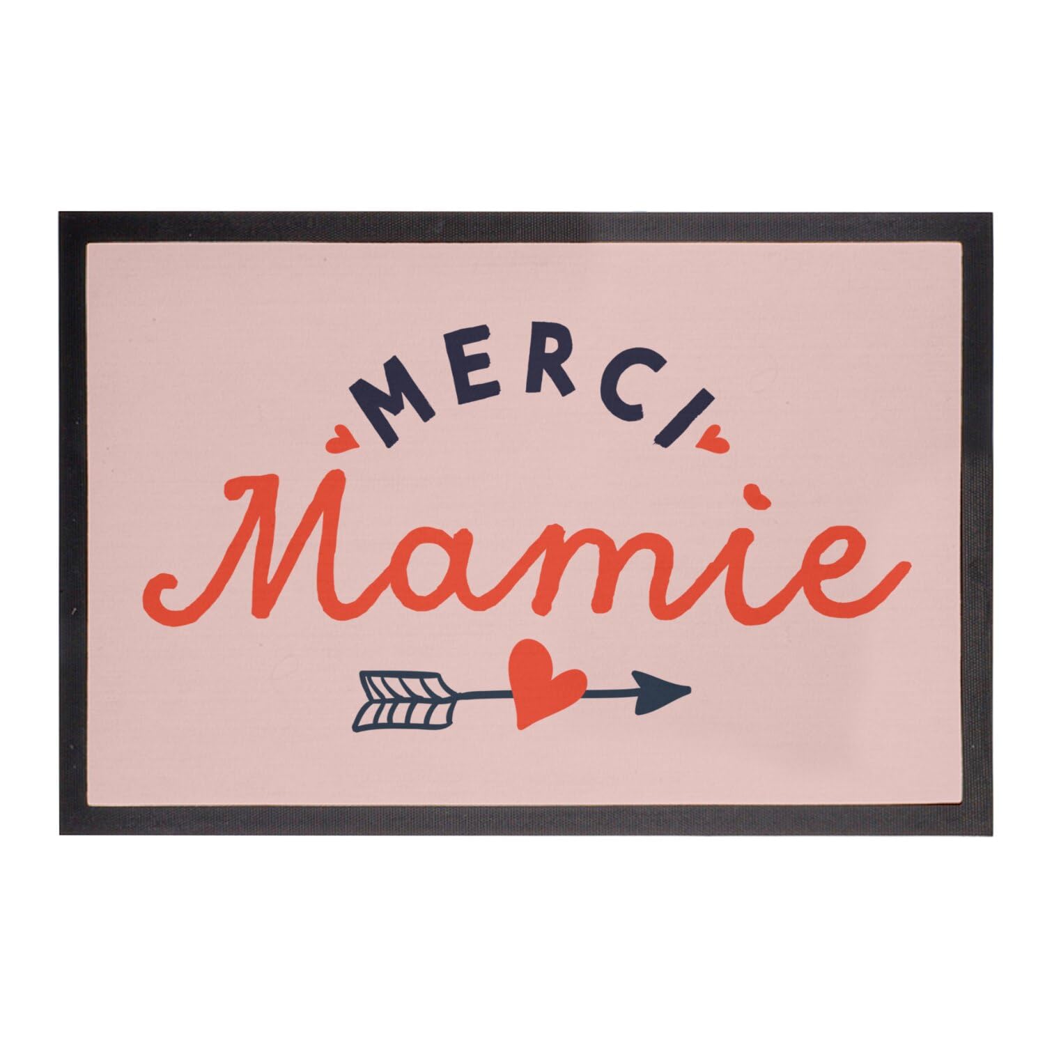 Paillasson Merci Mamie amour coeur pour grand-mère
