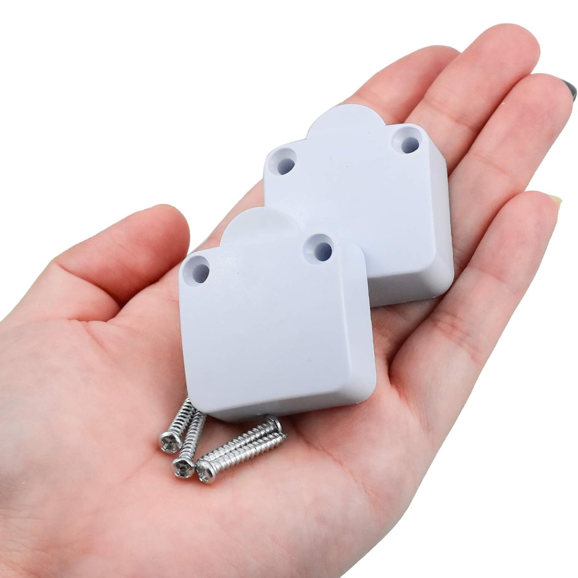 NEXTOY 220V Wardrobe Cabinet Door Push to Off Switch Automatic Light Sensor Button for Almirah Sliding Closet Furniture Refrigerator Electric Control Use (PACK OF 2) - Image 8 thumbnail