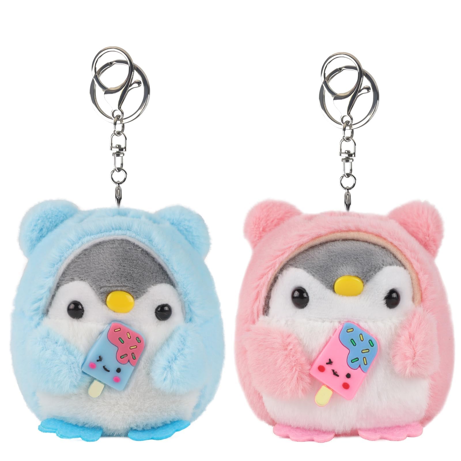 アイドル PENPEN PLUSH KEYRING PVC FIGURE KEYRING Kids Toy Ornament Bag Pendant Penguin Key Ring Koupen Chan Plush