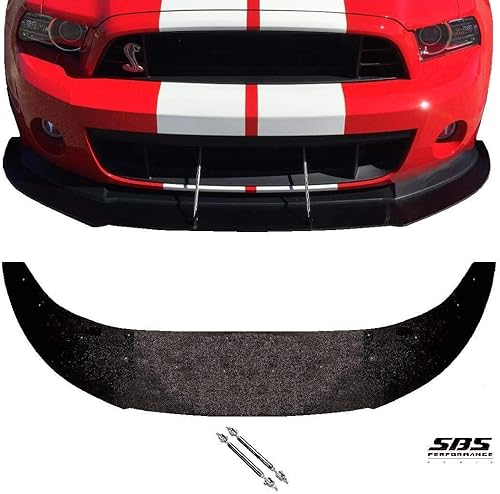 SBS Performance Parts - Rejilla frontal ABS y 2 barras de soporte para Shelby GT500 Mustangs 2010-2014