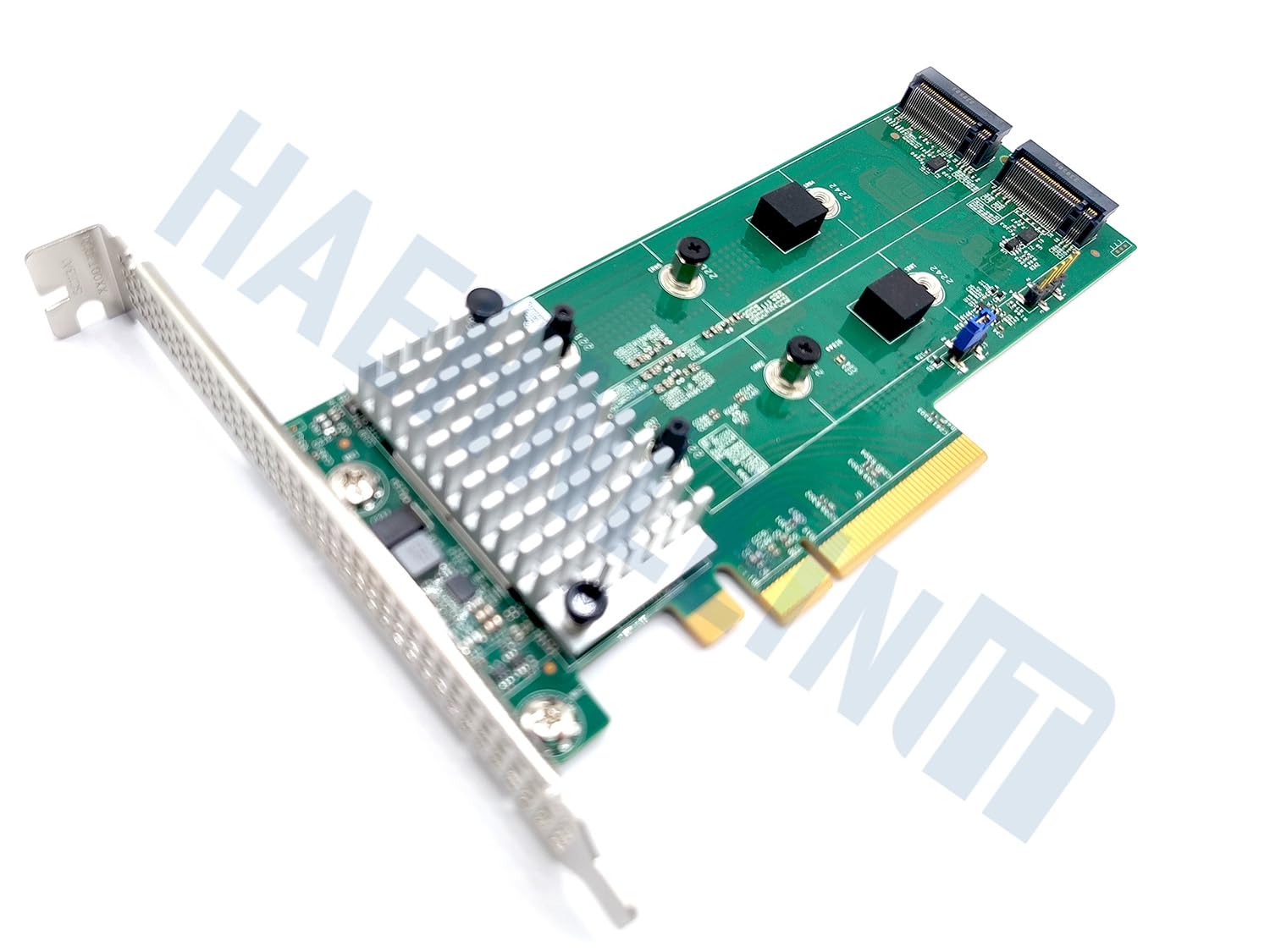 LP PCIe 4.0 x8 Hybrid NVMe/SATA M.2 RAID 0/1 Carrier, kontroler RAID SAS3808 [AOC-SLG4-2H8M2-O]