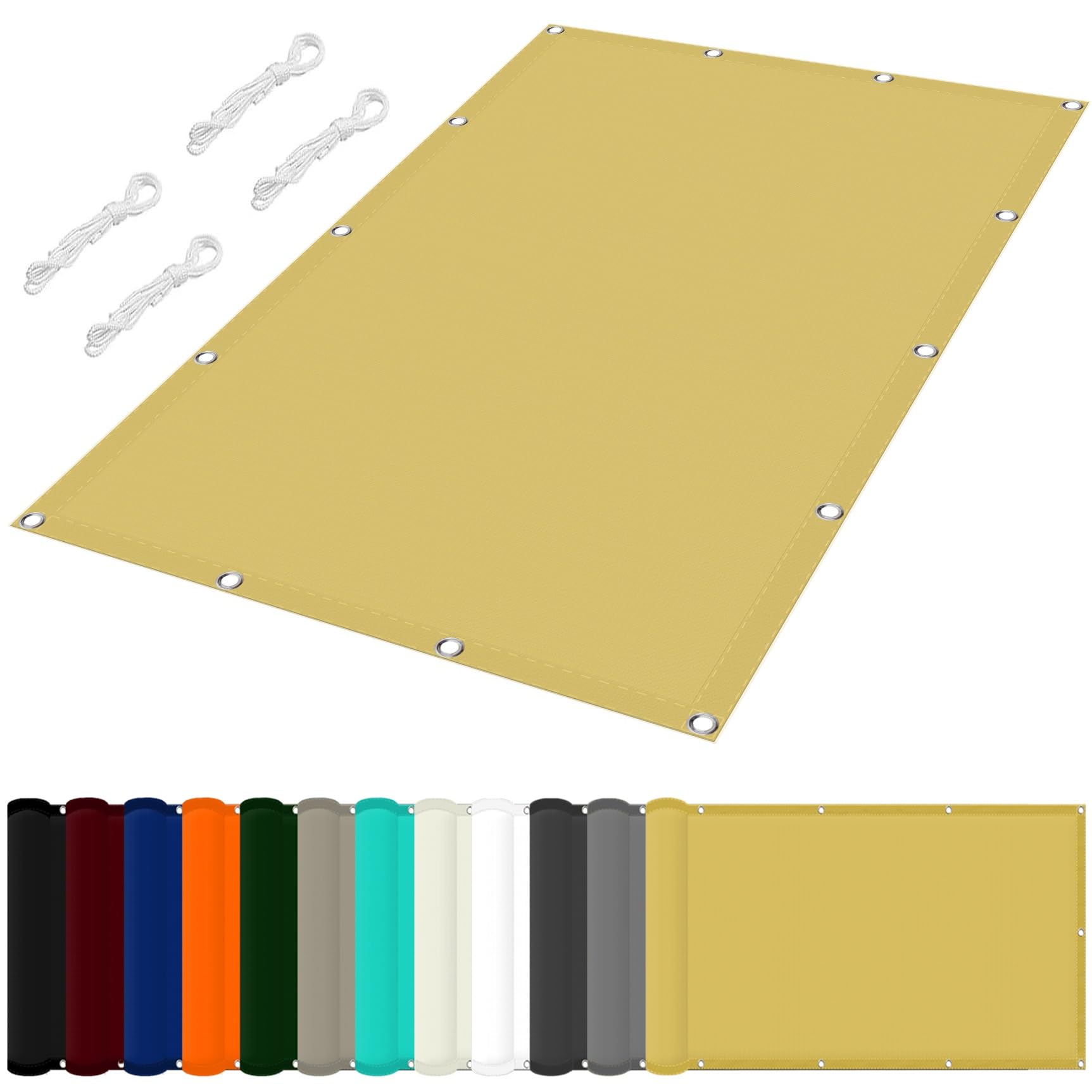 Voile d'ombrage anti-UV pour stopper la chaleur sur votre terrasse rectangulaire