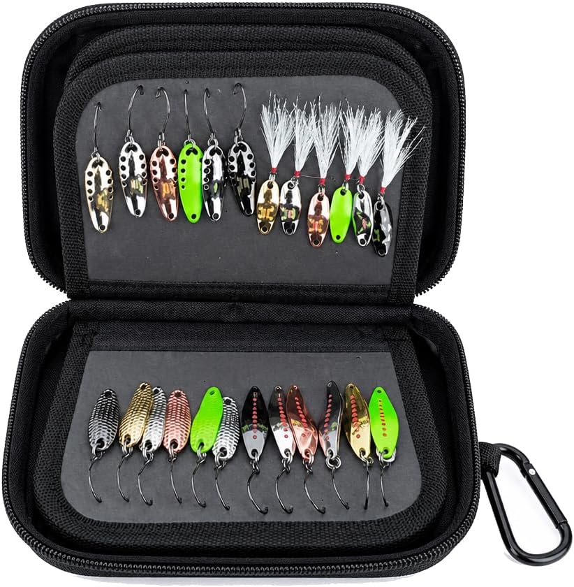 Fishing Lure Storage Bag Spinner Baits Wallet Case | Micro Flies Jig Hooks Box