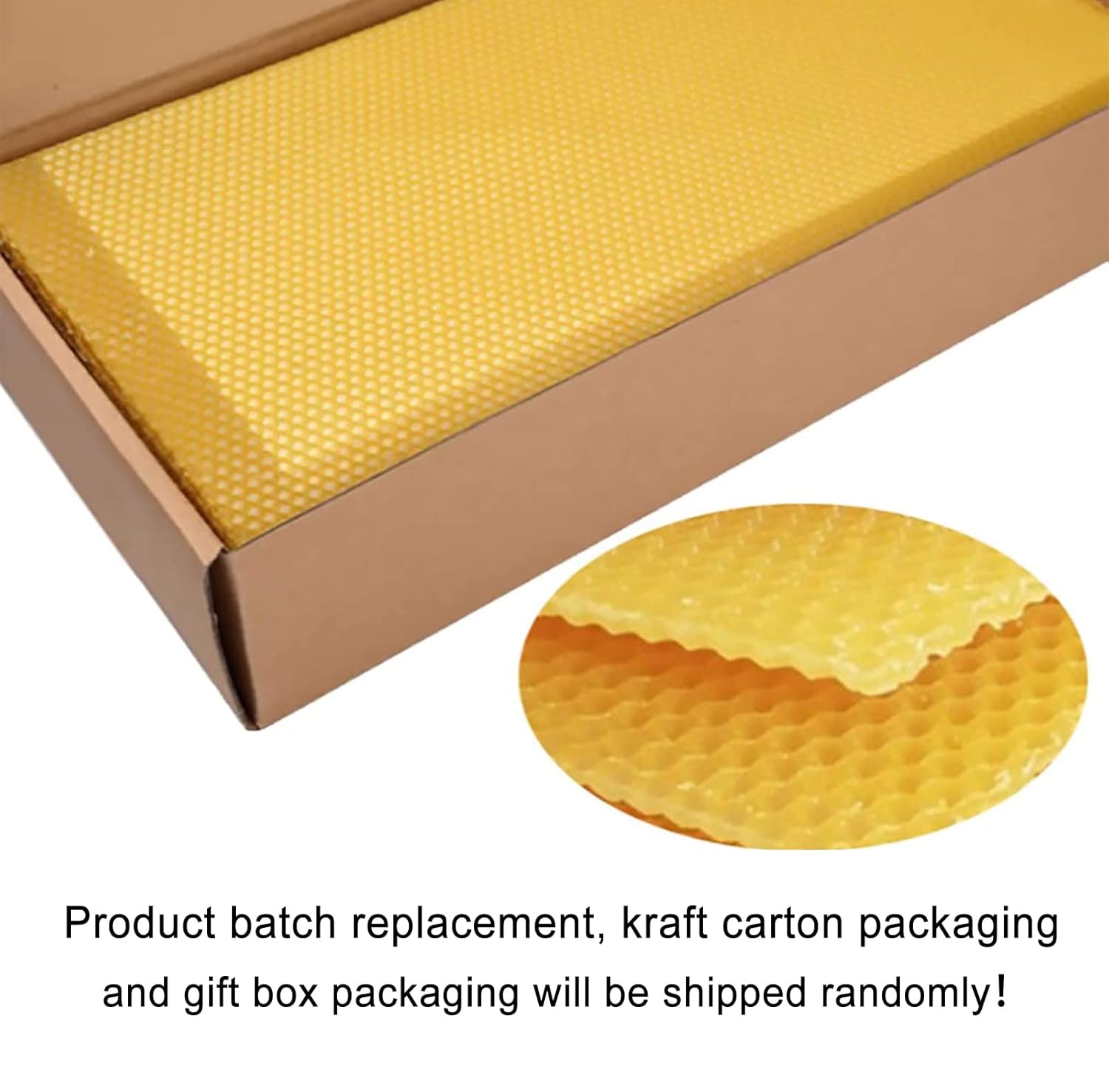 Beeswax Sheets, Natural Beeswax Foundation Sheets for Honeycomb, Candle Making, 30 Pcs Bee hive Foundation Sheets Deep Foundation-41.5cm X 19.5cm