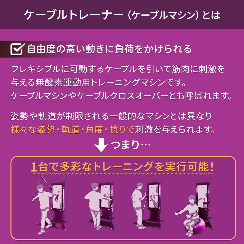 Amazon | ダイコー ケーブルトレーナー ワイヤーマシン トレーニング