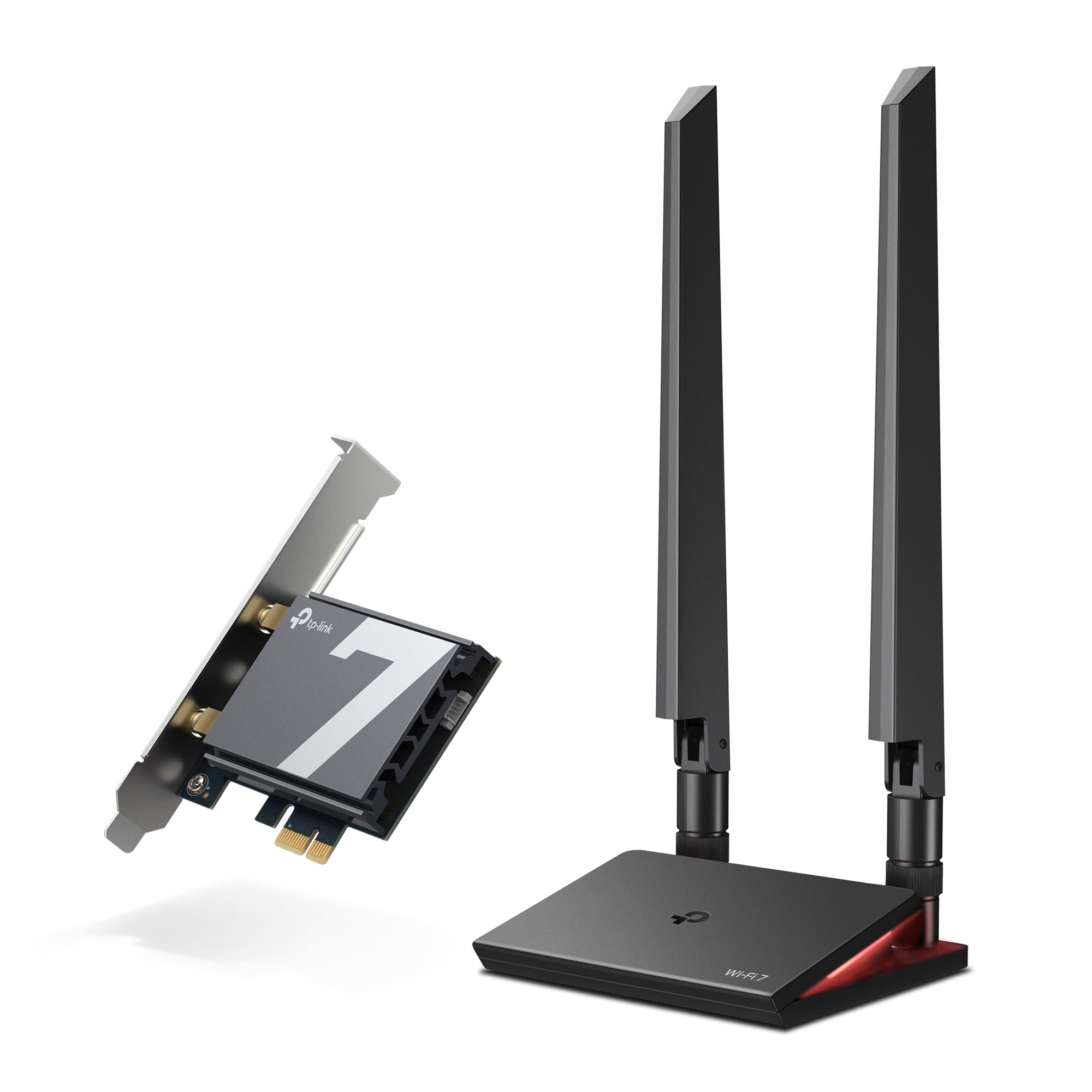TP-Link Archer TBE550E WLAN-Karte für PC, Tri-Band BE9300 Wi-Fi 7 Bluetooth 5.4 PCIe Adapter, WPA3, mehrfarbige Status-LED, nur für Windows 11 (64-Bit)