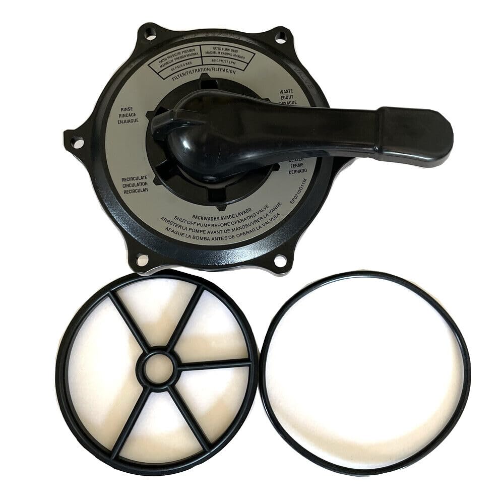 TELES Key Cover & Handle Assembly SPX0710XBA17 Replacement for Hayward SP710XR50 SPX0710X32, SP0710X62 Multiport Valves with Gasket and O-Ring