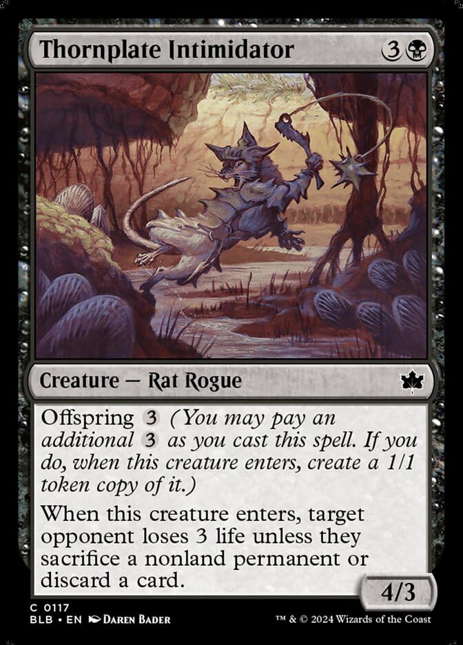 Thornplate Intimidator (117) - Bloomburrow