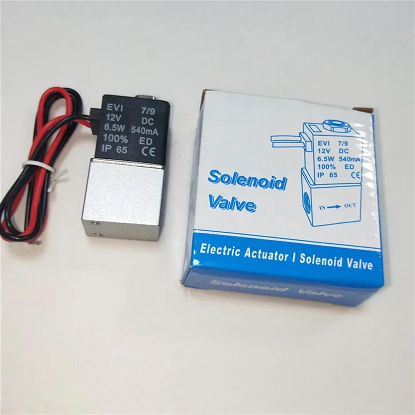 DC 12V 24V 110V 220V Magnetventil 1/4" 1/8" 2 Wege Normalerweise geschlossen Direktwirkende Pneumatikventile for Wasser Luft Gas(1/4",24V)