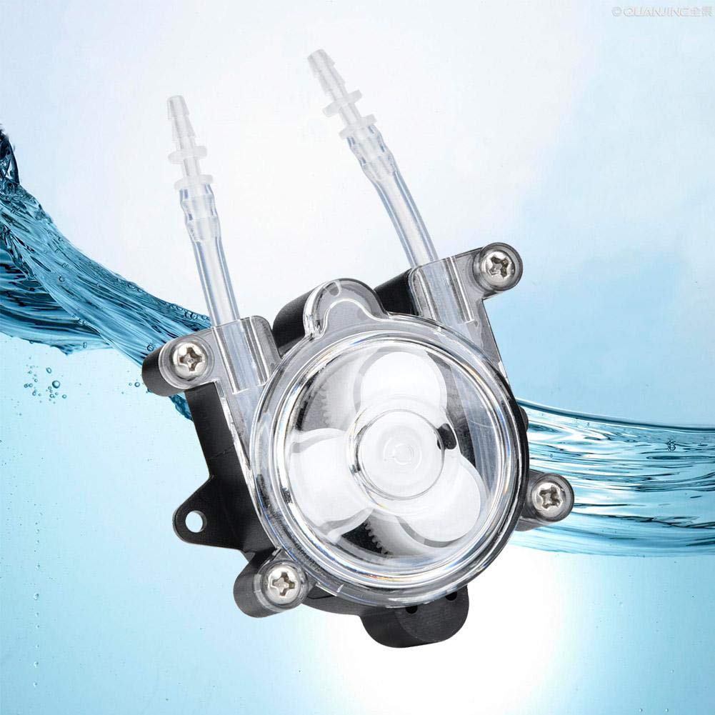 Pompa peristaltica per liquidi, pompa dosatrice, pompa per tubi flessibili, testa di dosaggio, CC 12V 0-150 ml/min, per prodotti chimici, liquidi e altri additivi di dosaggio(C)