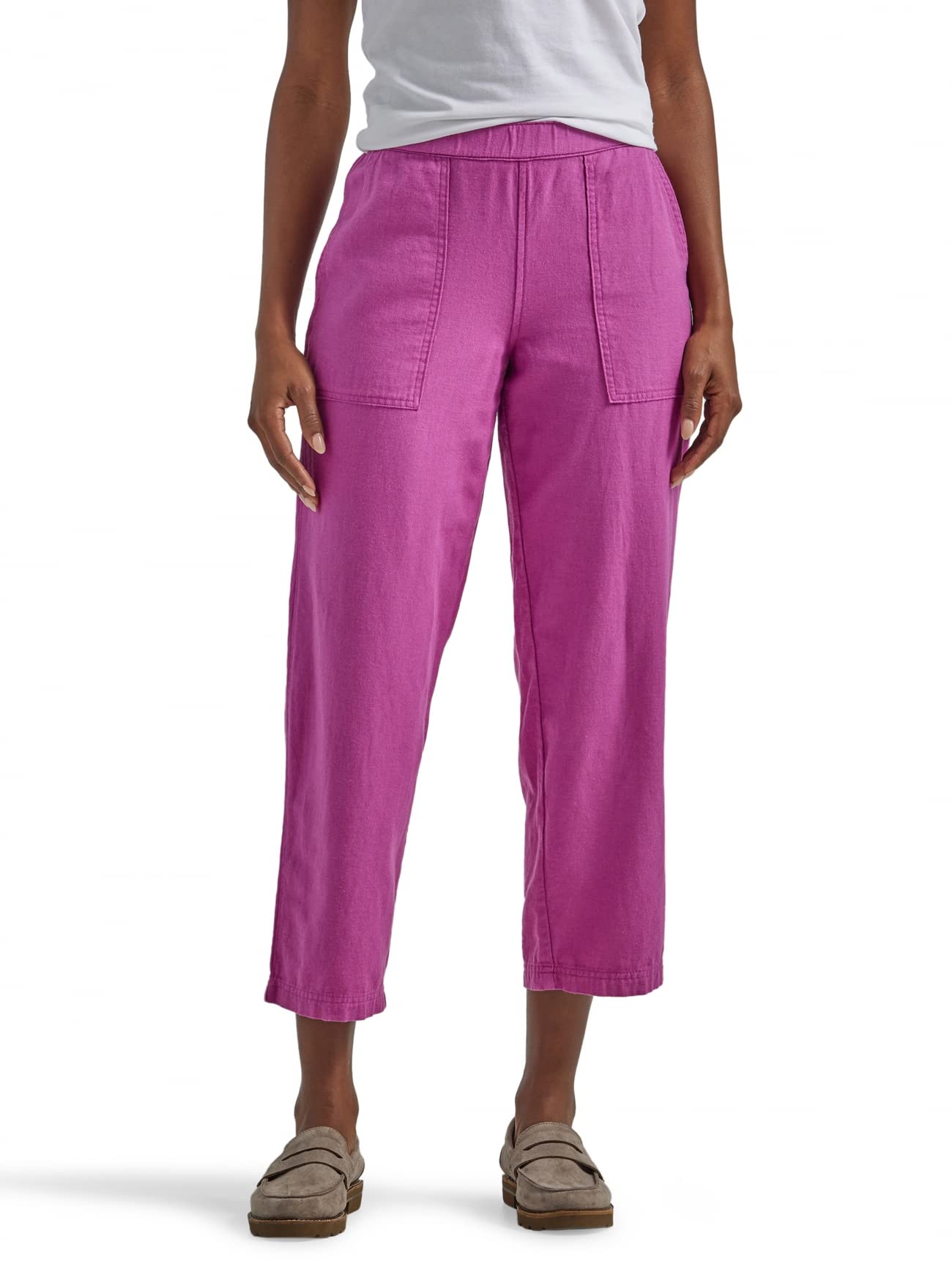 Lee Womens Ultra Lux Mid-Rise Pull-on Crop Capri Pant