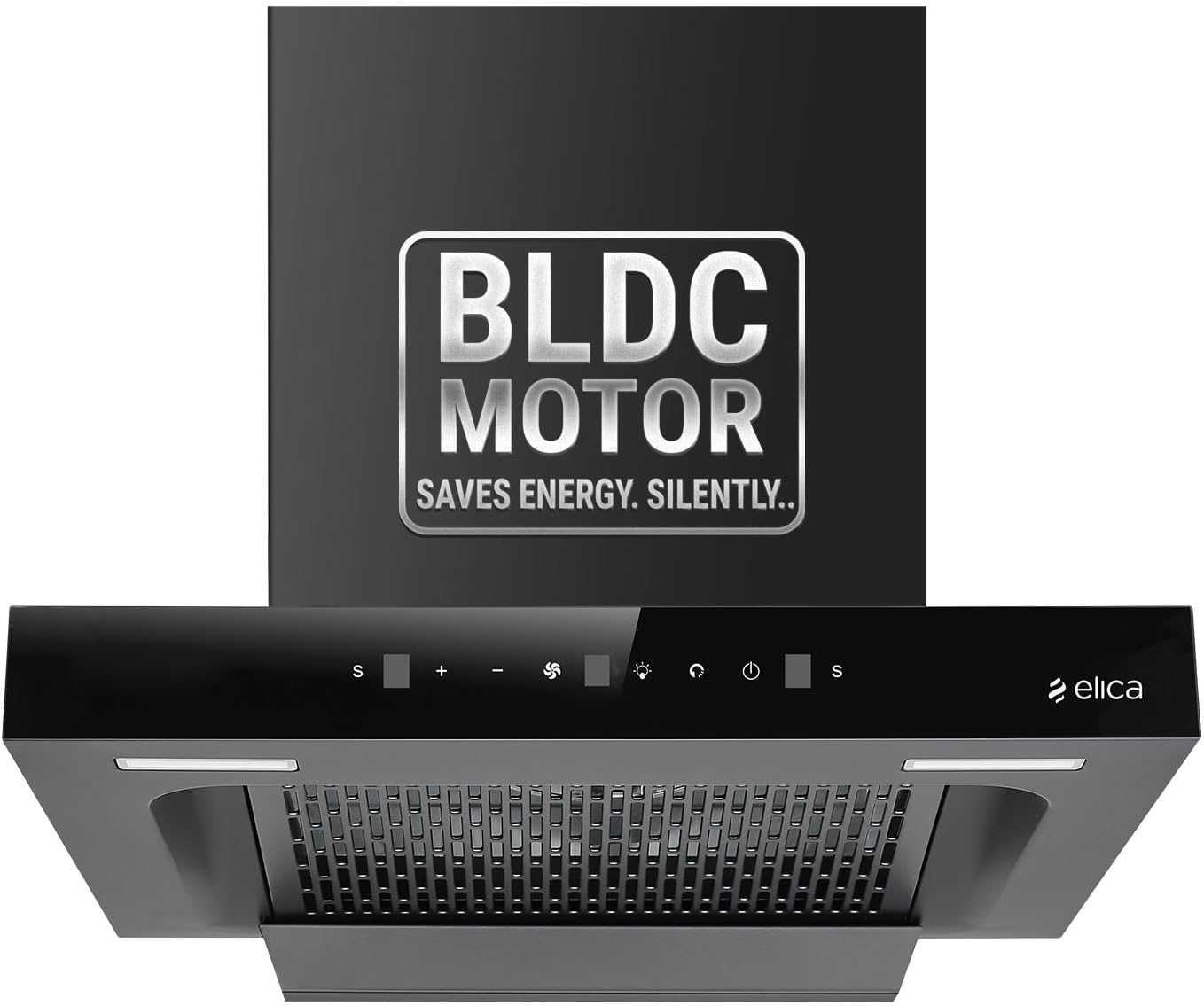 60cm 1500 m3/hr BLDC Filterless Autoclean Kitchen Chimney T-Shape | 15 Years Motor & 5 Years Comprehensive Warranty | SPT FL 600 BLDC HAC LTW MS NERO | Black | Touch + Motion Sensor Control