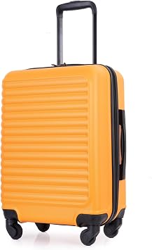 Tripcomp Carry On Luggage Lightweight Hardside suitcase with Spinner Wheels, Carry-On 20-inch, Orange