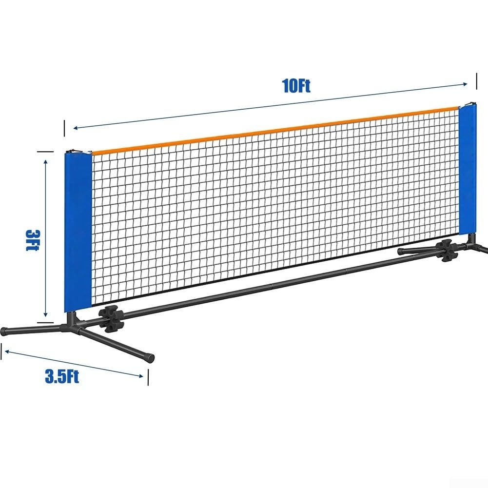 Honseadek Rete portatile di Pickleball con la struttura d'acciaio, 300X90Cm Quick Setup Outdoor Sports Tennis Net per il cortile