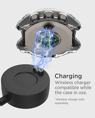 Miniatura 5 de Miimall Funda compatible con Garmin Fenix 8, anticaídas, cobertura completa, carcasa rígida de policarbonato con vidrio templado integrado para