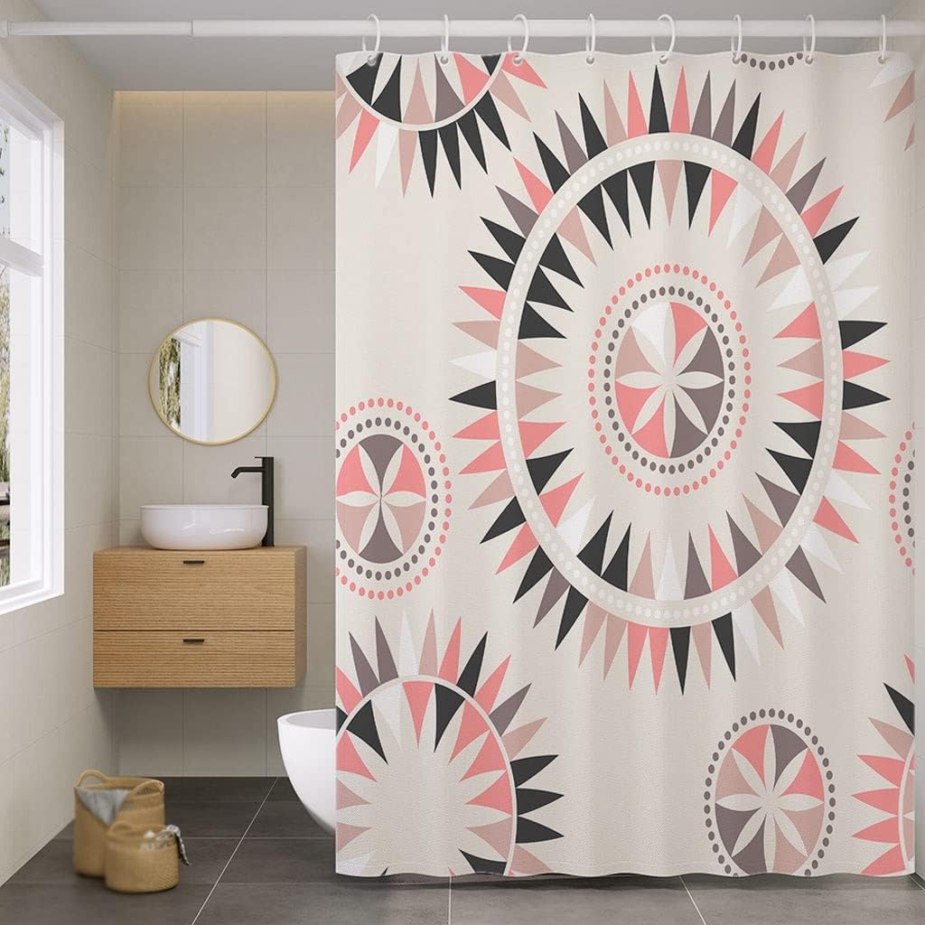 Polyester Waterproof Shower Curtain for Wet and Dry Separation(150 cm*200 cm)