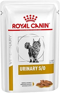 Royal Canin Veterinary Urinary S/O | 12 x 85 g | Diät-Alleinfuttermittel für Katzen | Zur Auflösung von Struvitsteinen | Niedriger RSS-Wert | Schmackhafte Häppchen in Soße product image