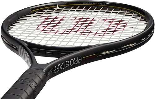 WILSON Pro Staff 26 - Raqueta de tenis junior - v13 último modelo - Encordado - Tecnología de Roger Federers raqueta escalada, talla única