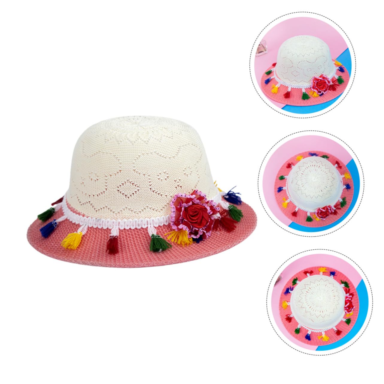 GALPADA Nappa Cappello Di Paglia Per Bambini Cappello Della Spiaggia Del Bambino Cappelli Della Ragazza Esterno Delle Ragazze Del Cappelli Delle Ragazze Estate