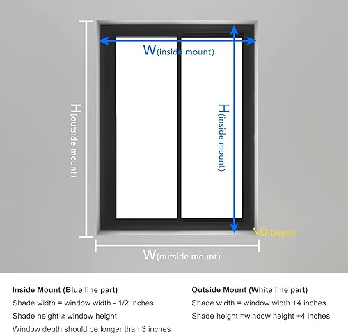 Miniatura 6 de Changshade Zebra - Persianas enrollables sin cordón, con filtro de luz horizontal, para puertas y interiores, con parte inferior hacia arriba, doble