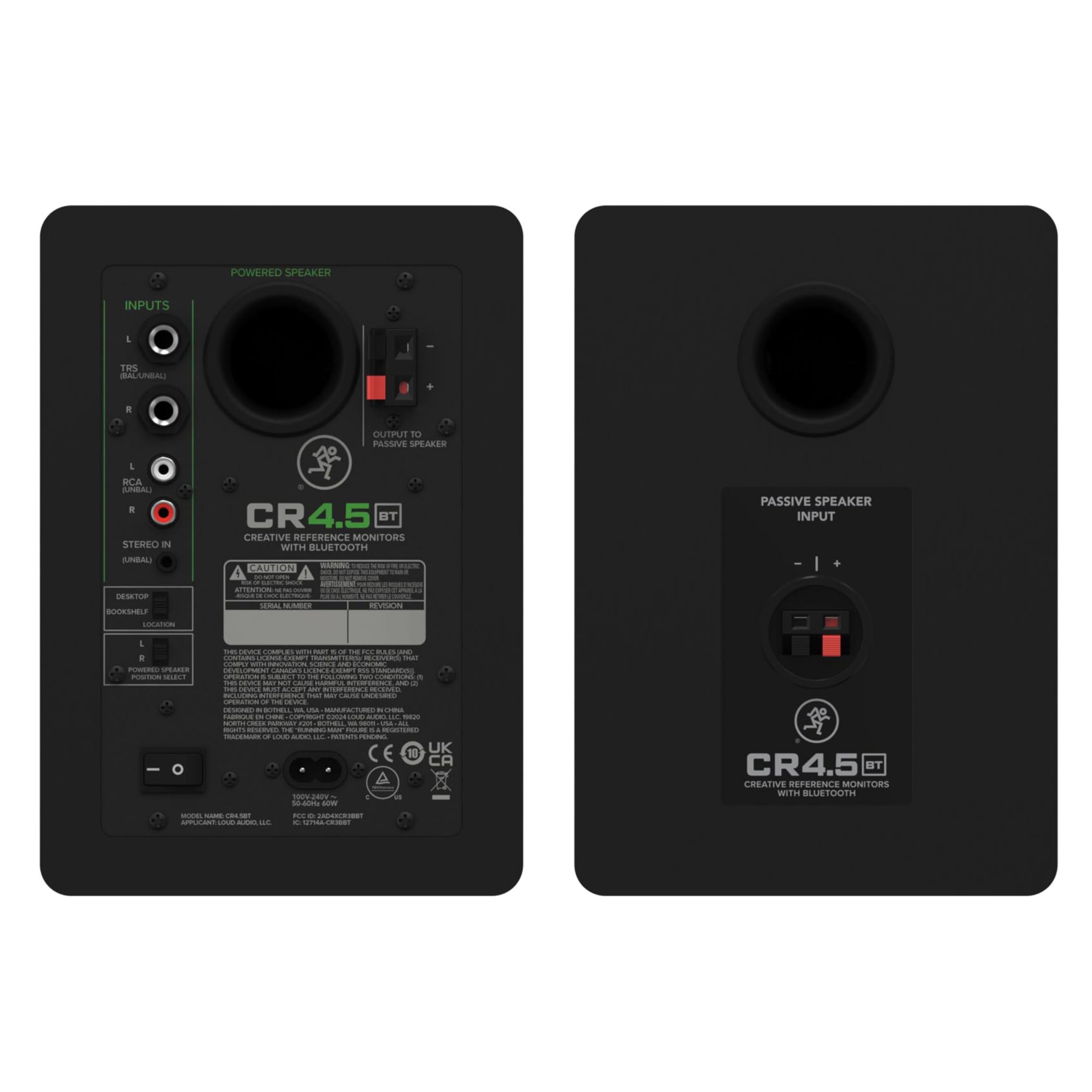 Mackie CR4.5BT Monitores de estudio Bluetooth con control de tono