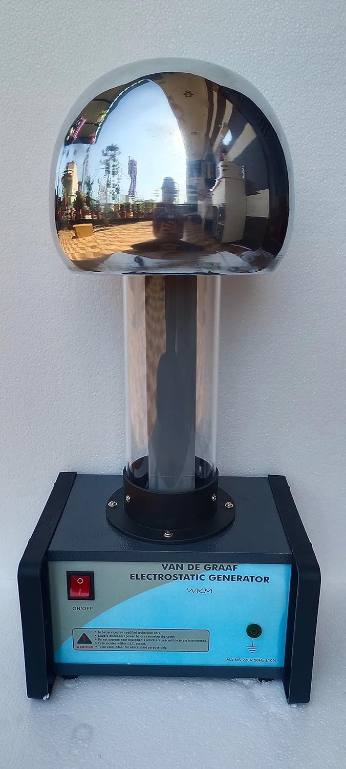 Kamboj Traders Vandegraff Generator Motor Driven Acrylic Tube with 200mm (8") Dome Polished Aluminum Removable Sphere (B0D258ZWZ1) Amazon Price History, Amazon Price Tracker