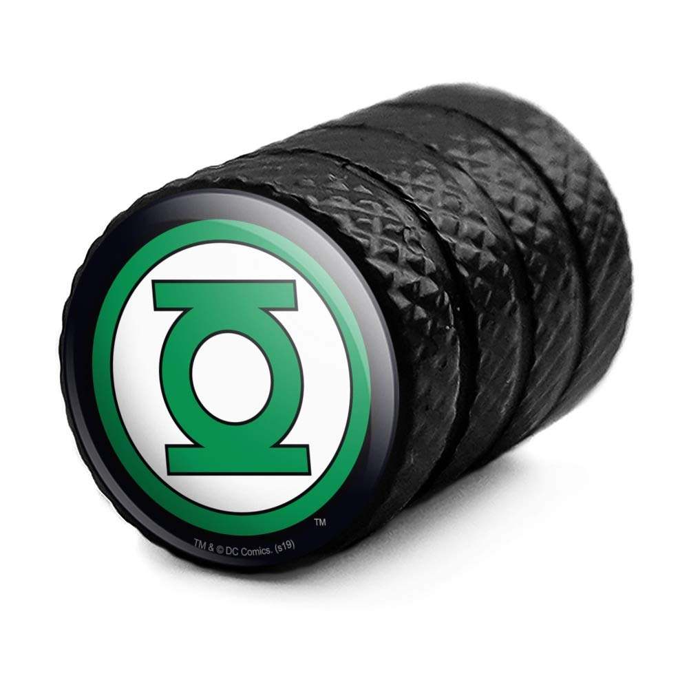 Green Lantern Logo Motorcycle Bicycle Bike Tire Rim Wheel Aluminum Valve Stem Caps