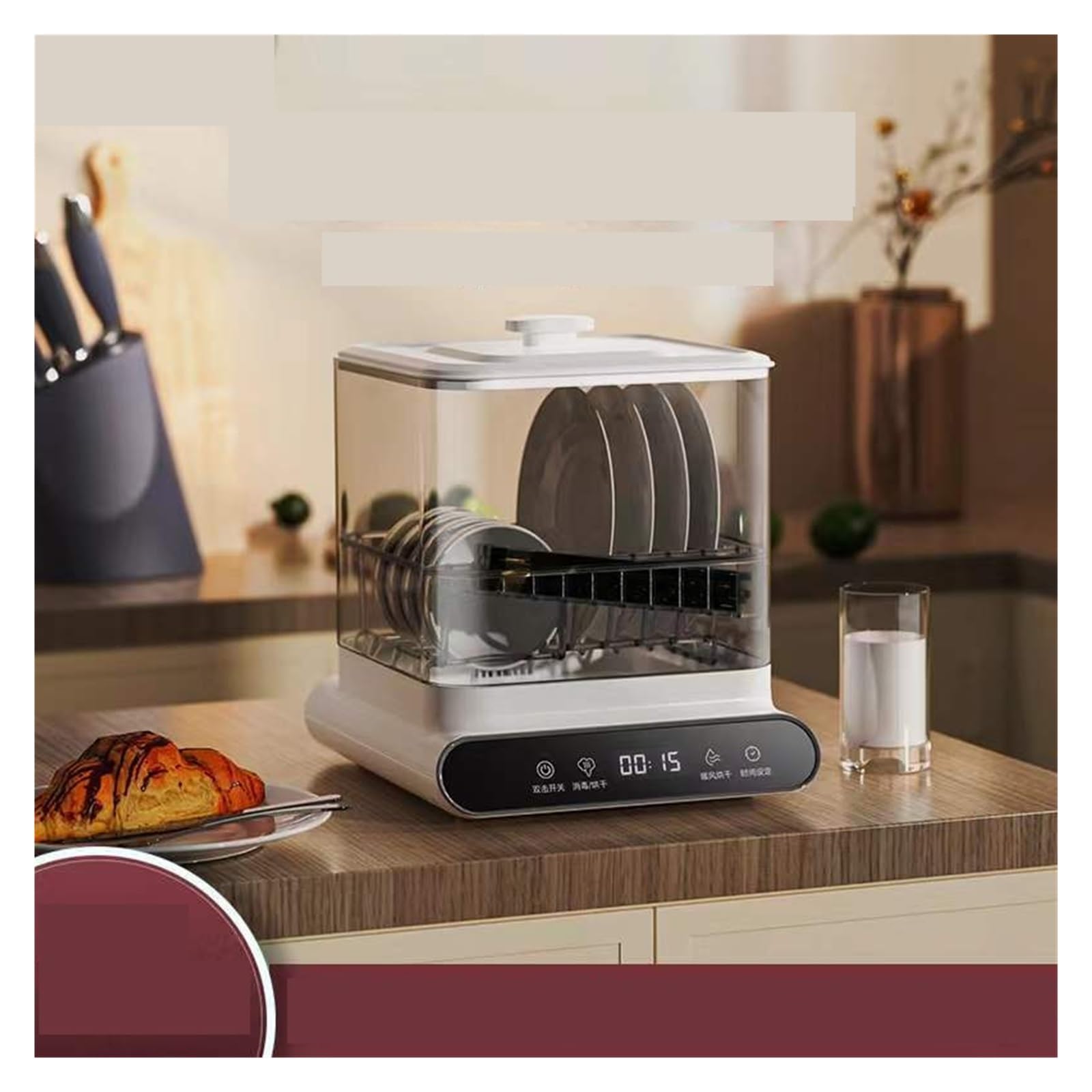 Lave-vaisselle automatique mini armoire de désinfection bureau séchoir haute température vapeur compact