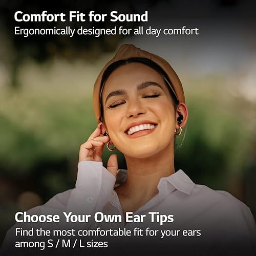 Miniatura 8 de LG Tone-FP9 Auriculares inalámbricos Bluetooth FP9 con cancelación de ruido sin tono y estuche de carga con paquete de protección mejorada CPS de 2