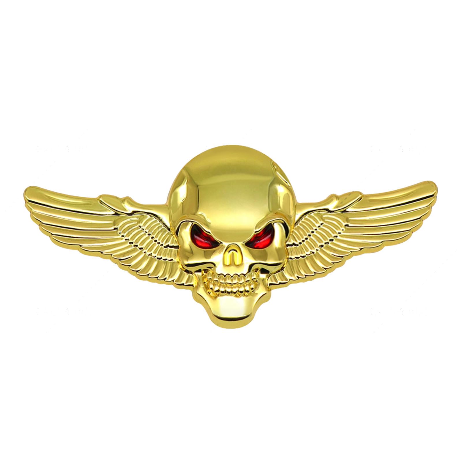 Maxtonser Skeleton Skull Emblems Badge 3D Metal Decals Stickers Decoration for Car Trucks Motorbike Exterior Decoration