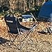 OUTSIDER Oversized Camping Chair, Comfort Padded Lounge Chair,Outdoor Camp Folding Chair, Balcony Lounge 400lb Capacity