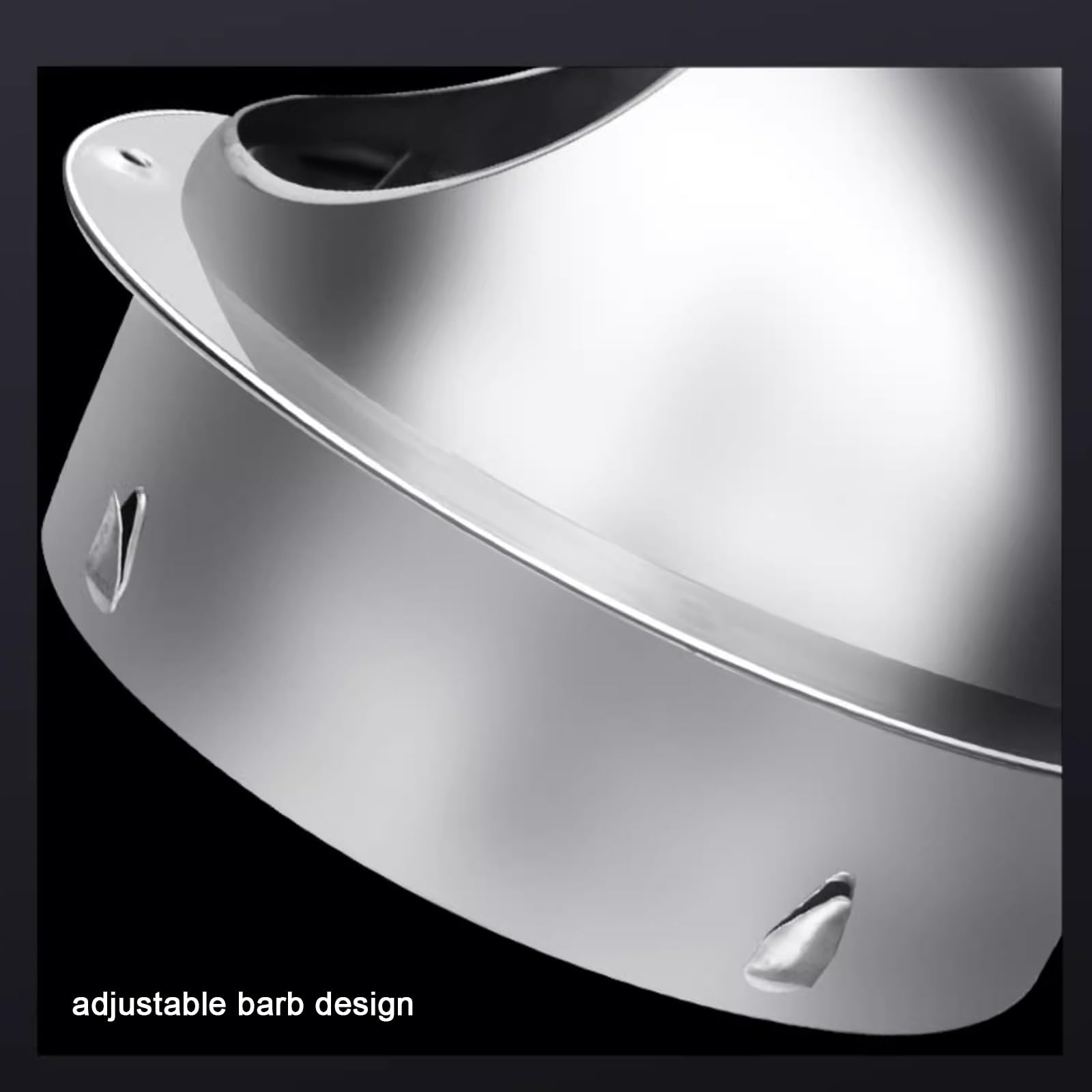 acciaio inox 304 aria sfiato coperture,rotondo Wall sfiato Outlet copertura,tubo pioggia copertura Protettore cappello External Wall scarico Comignolo,Range Hood Outlet Windshied sfiato cappello ()