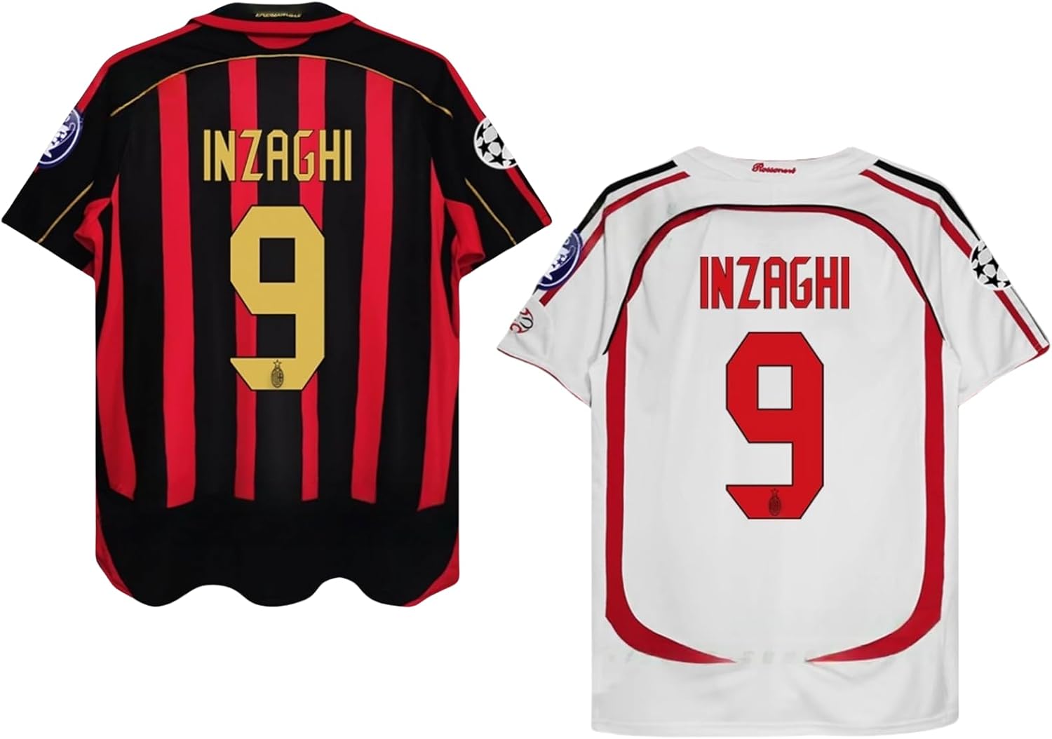 り*様 06/07 ACミラン ユニフォーム 9番 インザーギ 長袖 Lサイズ り*様 06/07 ACミラン ユニフォーム 9番 インザーギ 長袖 L