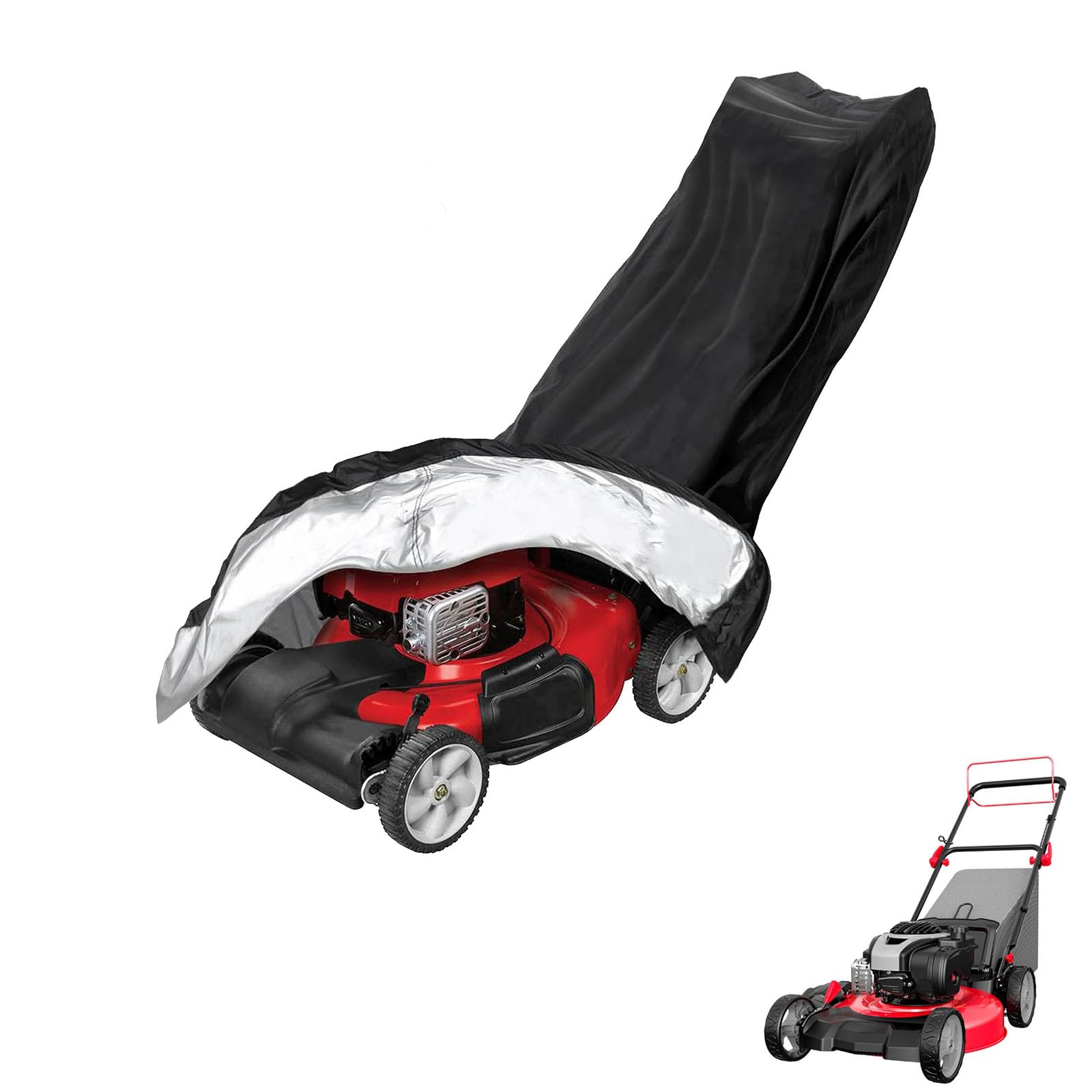 lawnmower cover Compatible with PowerSmart DB8622S ,waterproof and sun,suitable for indoor and outdoor use all year round, comes with a storage bag — image 1