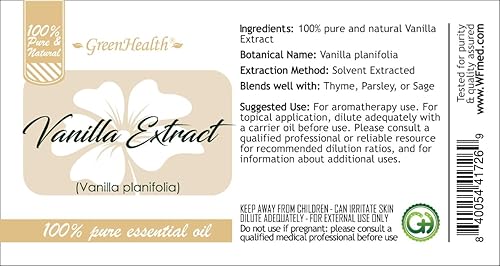 Miniatura 3 de Extracto de vainilla – Botella de aluminio de 8 fl oz (8.0 fl oz) con tapón – Aceite esencial 100% puro – GreenHealth