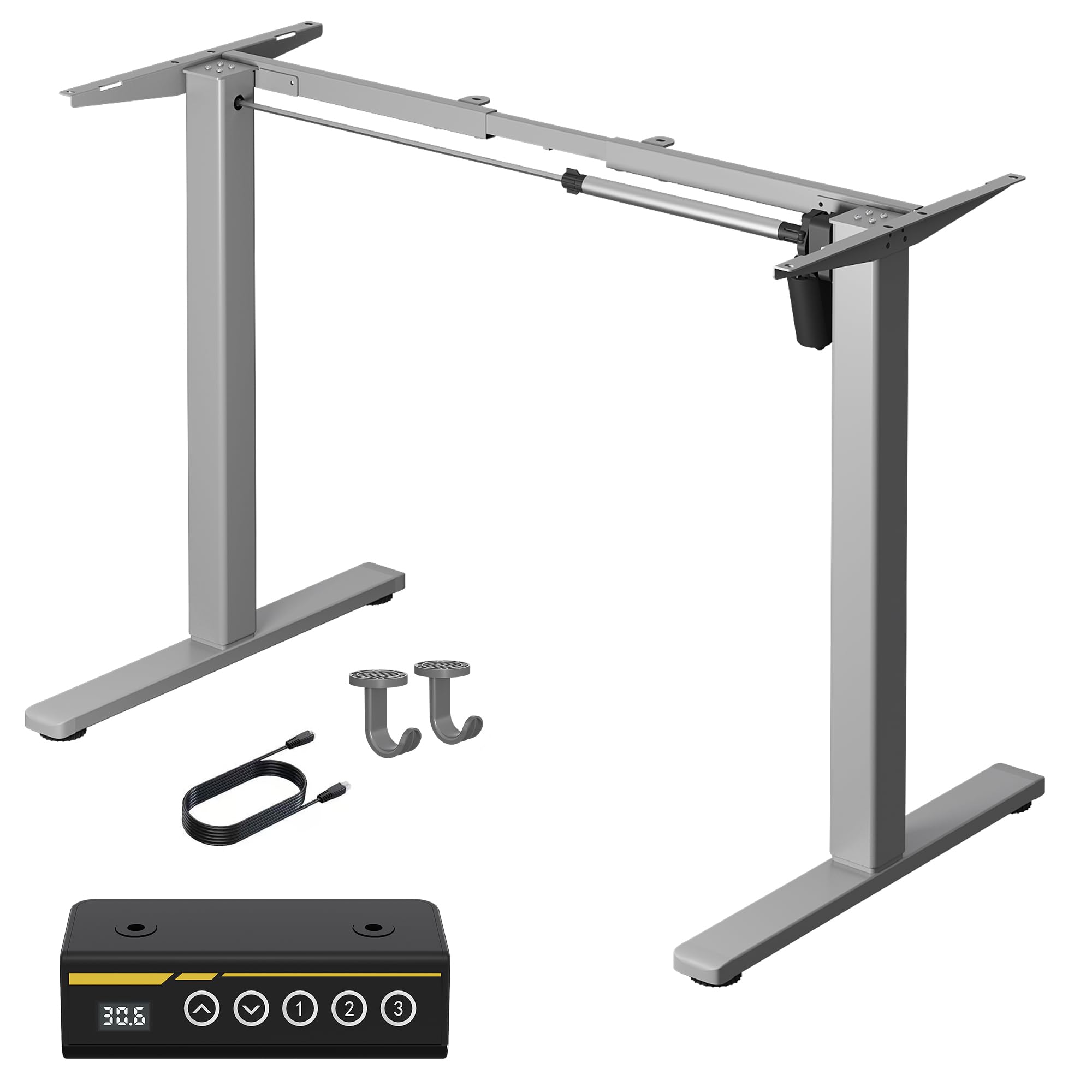 Amazon | 電動昇降デスク 昇降式デスク 脚のみ 高さ調整70cm～118cm