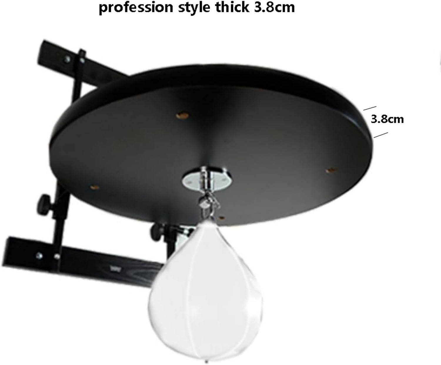 Suspension Speed Bags Bracket Black Solid Wood Thickened Speed Ball Platform Boxing Speed Ball Accessories for Fitness (Black 60x66x3.8cm)