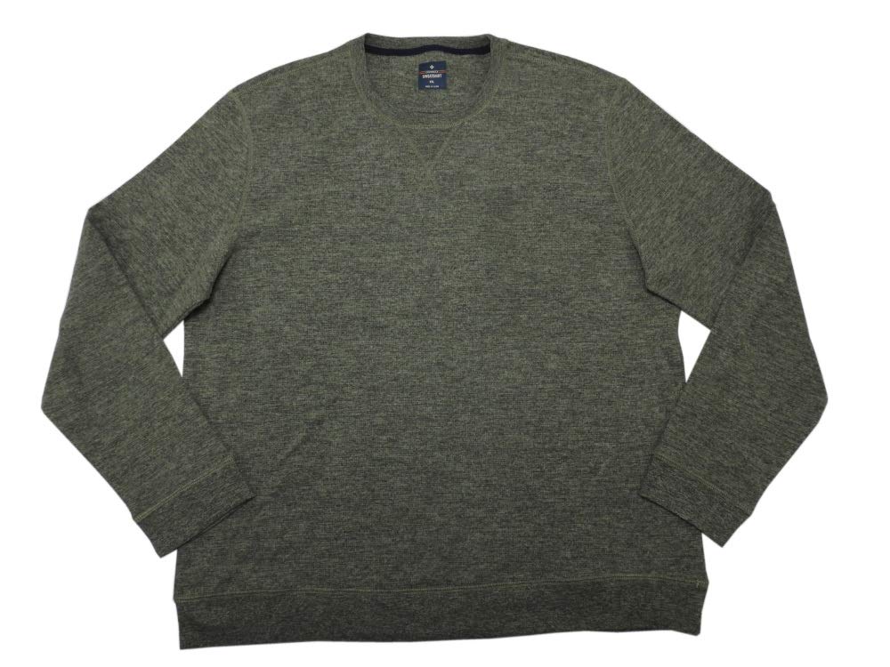 Member's Mark Mens Long Sleeve Crew Neck Thermal Sweatshirts, Assorted (Olive)
