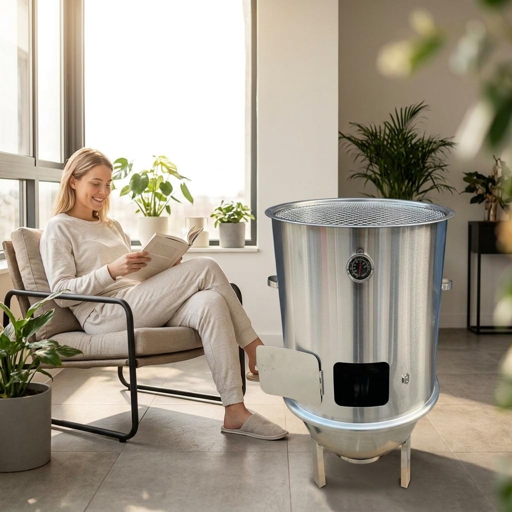 Barbecue a Senza Fumo e Forno per Arrostire - Design Staccabile per Casa e Balcone