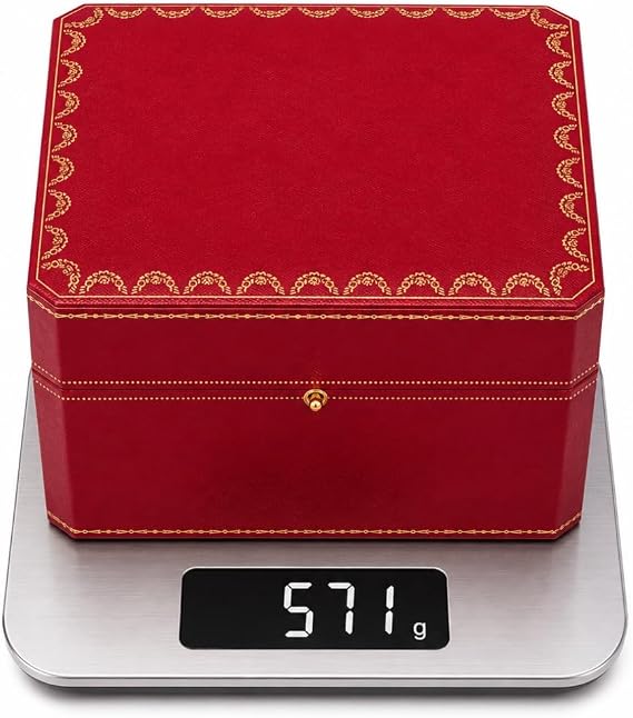 Watch Display Box Wooden Frame Timepiece Case with Wooden Frame Structure and Soft Cushion Lining for Santos de Cartier