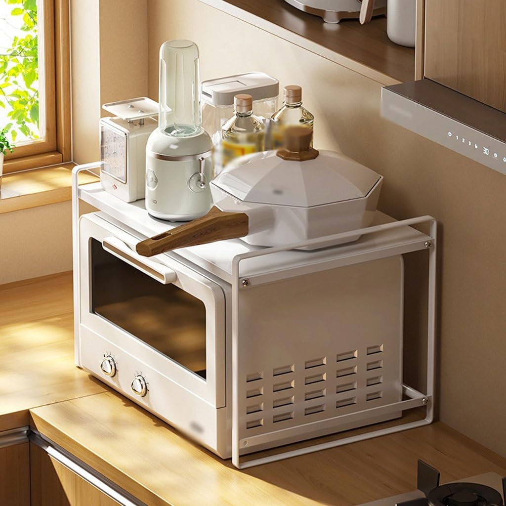 CHICKEN Pot and Pan Organizer Microwave Oven Rack, Rice Cooker, Pot Rack, Oven, Kitchen Storage Rack, Floor-Standing Multi-Layer Spice Rack, Pot Rack Kitchen Organizers and Storage